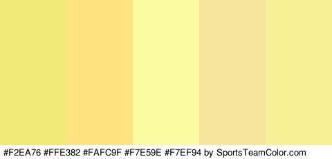 #F2EA76 #FFE382 #FAFC9F #F7E59E #F7EF94 Colors