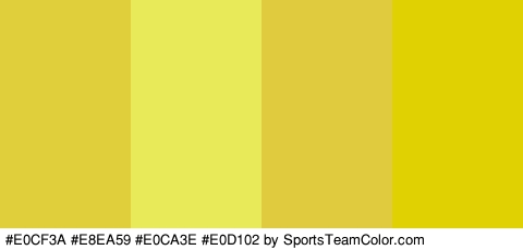 #E0CF3A #E8EA59 #E0CA3E #E0D102 Colors