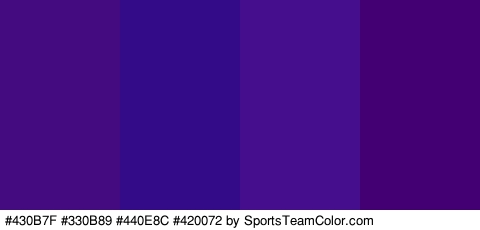 #430B7F #330B89 #440E8C #420072 Colors