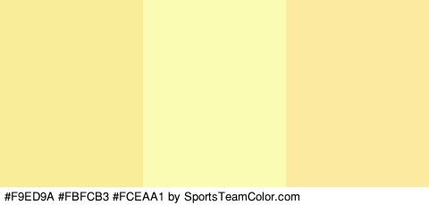 #F9ED9A #FBFCB3 #FCEAA1 Colors