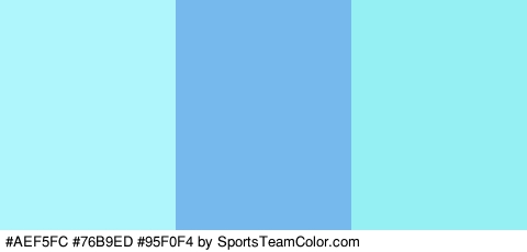 #AEF5FC #76B9ED #95F0F4 Colors