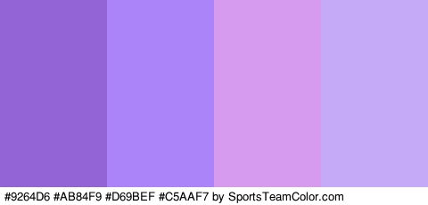 #9264D6 #AB84F9 #D69BEF #C5AAF7 Colors