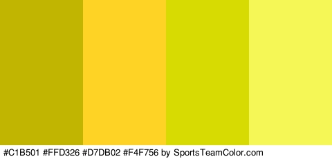 #C1B501 #FFD326 #D7DB02 #F4F756 Colors