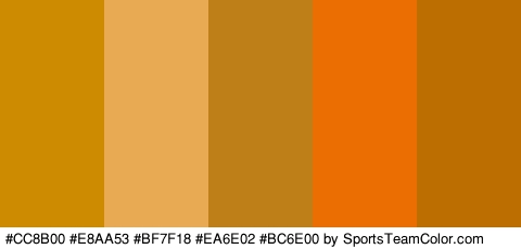 #CC8B00 #E8AA53 #BF7F18 #EA6E02 #BC6E00 Colors