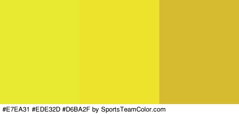 #E7EA31 #EDE32D #D6BA2F Colors