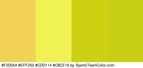 #F2D254 #EFF252 #CDD114 #C8CE16 Colors