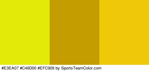 #E3EA07 #C49D00 #EFC909 Colors