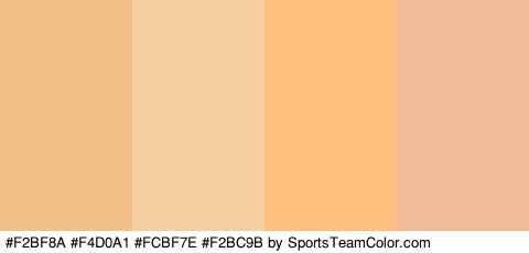 #F2BF8A #F4D0A1 #FCBF7E #F2BC9B Colors