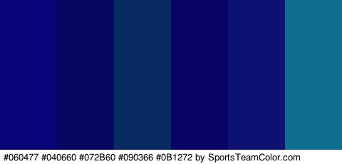 #060477 #040660 #072B60 #090366 #0B1272 #0E708E Colors