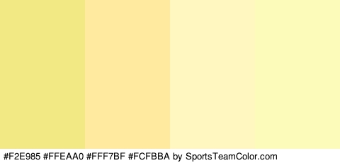 #F2E985 #FFEAA0 #FFF7BF #FCFBBA Colors