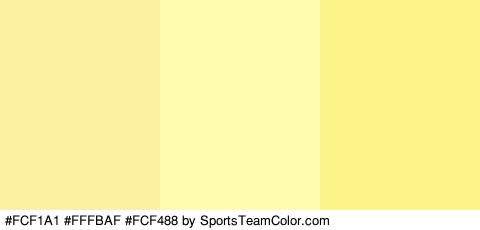 #FCF1A1 #FFFBAF #FCF488 Colors