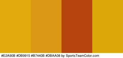 #E2A90B #DB9915 #B7440B #DBAA08 Colors