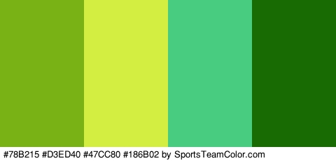 #78B215 #D3ED40 #47CC80 #186B02 Colors