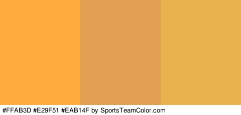 #FFAB3D #E29F51 #EAB14F Colors