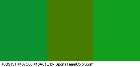 #0B9131 #467C00 #10A01E Colors