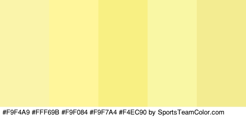 #F9F4A9 #FFF69B #F9F084 #F9F7A4 #F4EC90 Colors