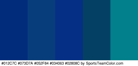 #012C7C #073D7A #052F84 #034063 #02808C Colors