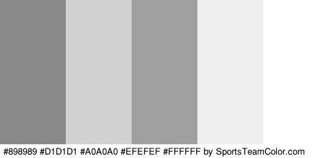 #898989 #D1D1D1 #A0A0A0 #EFEFEF #FFFFFF Colors