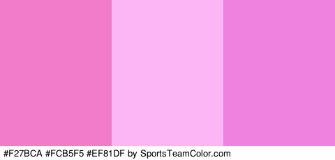 #F27BCA #FCB5F5 #EF81DF Colors