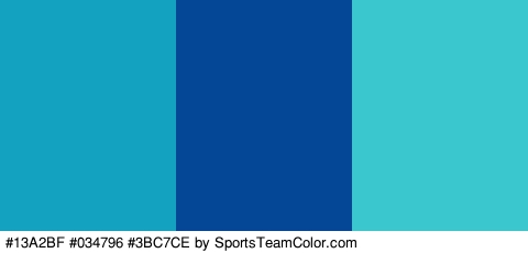 #13A2BF #034796 #3BC7CE Colors