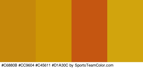 #C6880B #CC9604 #C45611 #D1A30C Colors