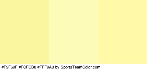 #F9F69F #FCFCB8 #FFF9A8 Colors