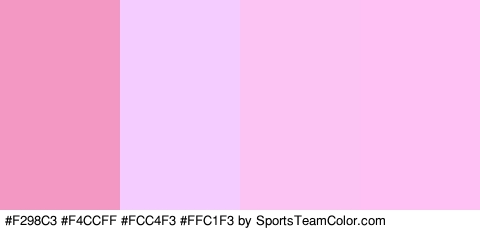 #F298C3 #F4CCFF #FCC4F3 #FFC1F3 Colors