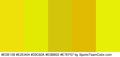 #EDE109 #E2EA04 #D3C60A #E0BB02 #E7EF07 Colors