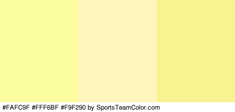 #FAFC9F #FFF6BF #F9F290 Colors