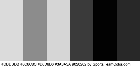 #DBDBDB #8C8C8C #D6D6D6 #3A3A3A #020202 #282828 Colors