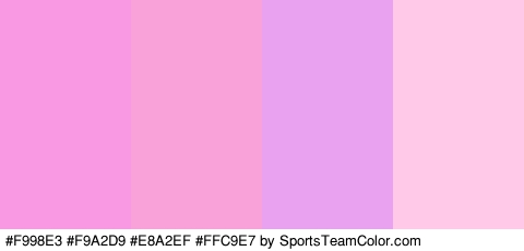 #F998E3 #F9A2D9 #E8A2EF #FFC9E7 Colors