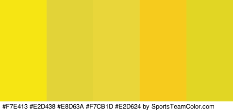 #F7E413 #E2D438 #E8D63A #F7CB1D #E2D624 Colors