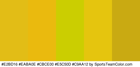 #E2BD16 #EABA0E #CBCE00 #E5C50D #C9AA12 Colors