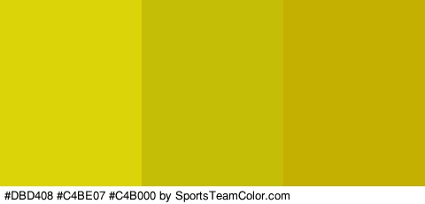 #DBD408 #C4BE07 #C4B000 Colors