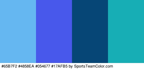 #65B7F2 #4858EA #054677 #17AFB5 Colors