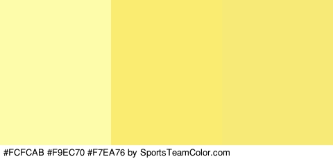 #FCFCAB #F9EC70 #F7EA76 Colors