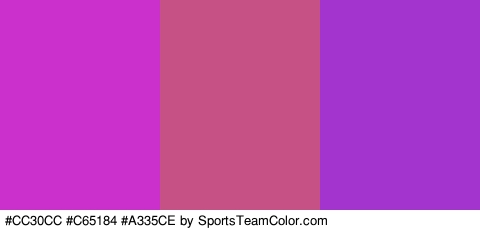 #CC30CC #C65184 #A335CE Colors