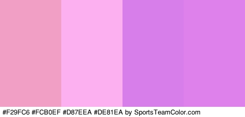 #F29FC6 #FCB0EF #D87EEA #DE81EA Colors