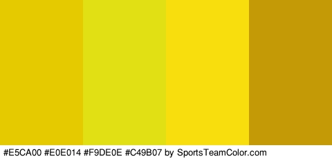 #E5CA00 #E0E014 #F9DE0E #C49B07 Colors