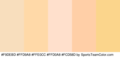 #F9DEBD #FFD9A8 #FFE0CC #FFD0A8 #FCD58D Colors