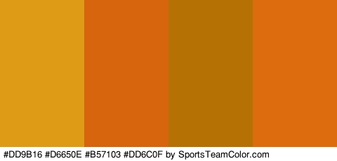 #DD9B16 #D6650E #B57103 #DD6C0F Colors