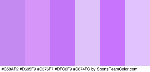 #C58AF2 #D695F9 #C376F7 #DFC2F9 #C874FC #E2C1FF Colors