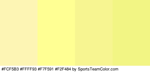 #FCF5B3 #FFFF93 #F7F591 #F2F484 Colors