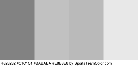 #828282 #C1C1C1 #BABABA #E8E8E8 Colors