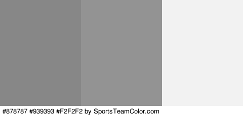 #878787 #939393 #F2F2F2 Colors