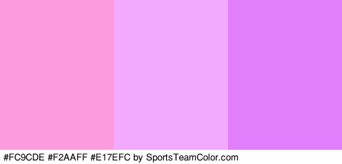 #FC9CDE #F2AAFF #E17EFC Colors