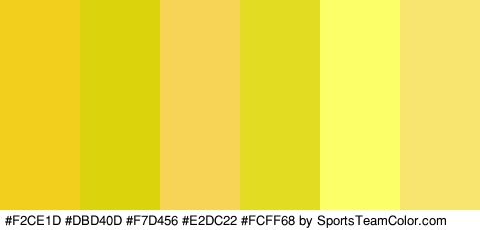 #F2CE1D #DBD40D #F7D456 #E2DC22 #FCFF68 #F7E56F Colors