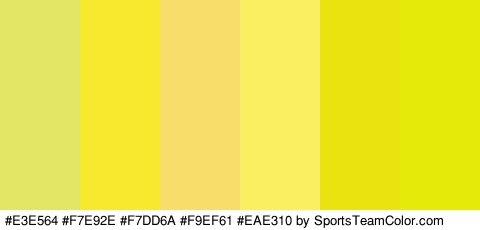 #E3E564 #F7E92E #F7DD6A #F9EF61 #EAE310 #E6EA07 Colors