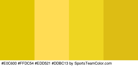 #E0C600 #FFDC54 #EDD521 #DDBC13 Colors