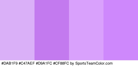 #DAB1F9 #C47AEF #D9A1FC #CF88FC Colors